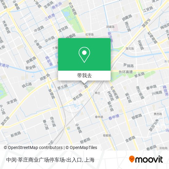 中闵·莘庄商业广场停车场-出入口地图
