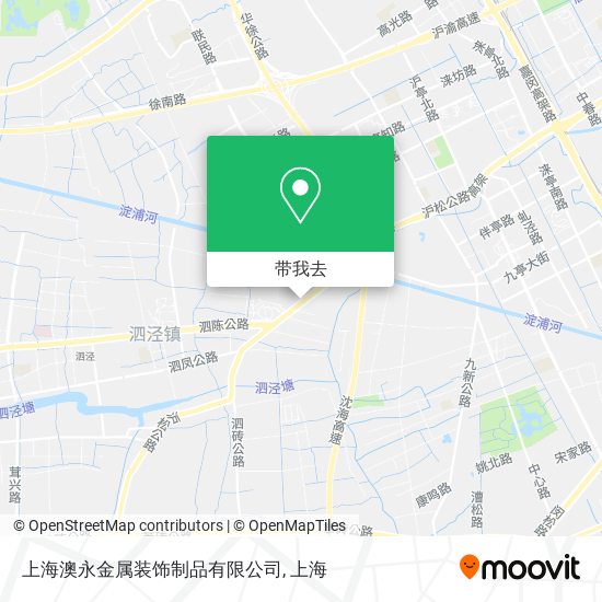 上海澳永金属装饰制品有限公司地图