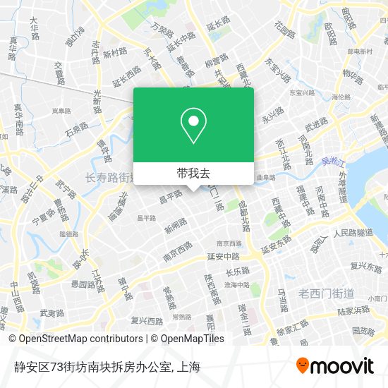 静安区73街坊南块拆房办公室地图