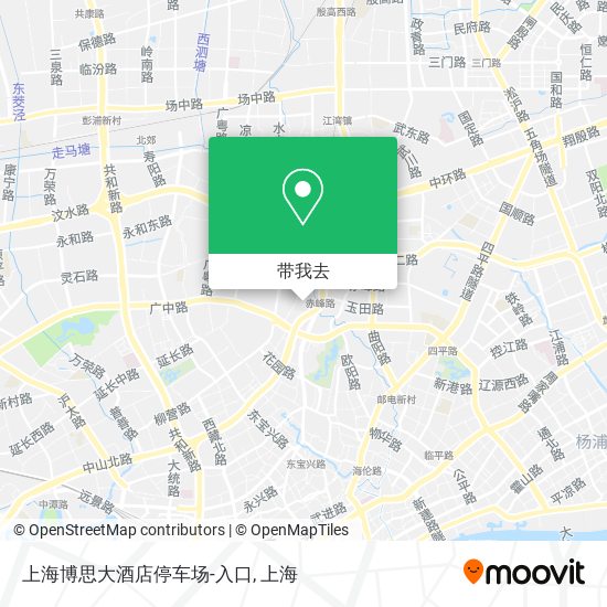 上海博思大酒店停车场-入口地图