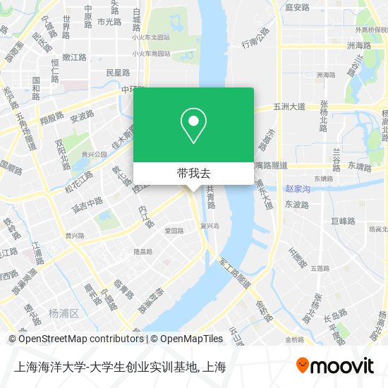 上海海洋大学-大学生创业实训基地地图
