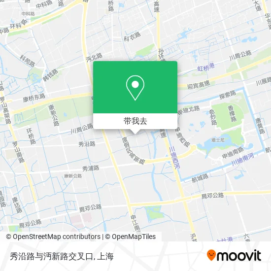 秀沿路与沔新路交叉口地图
