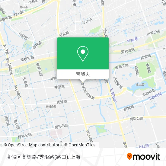 度假区高架路/秀沿路(路口)地图