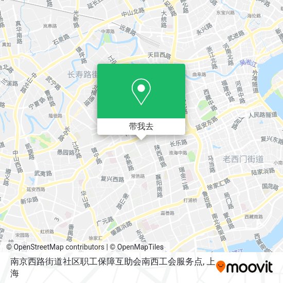 南京西路街道社区职工保障互助会南西工会服务点地图