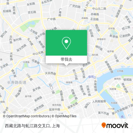 西藏北路与虬江路交叉口地图