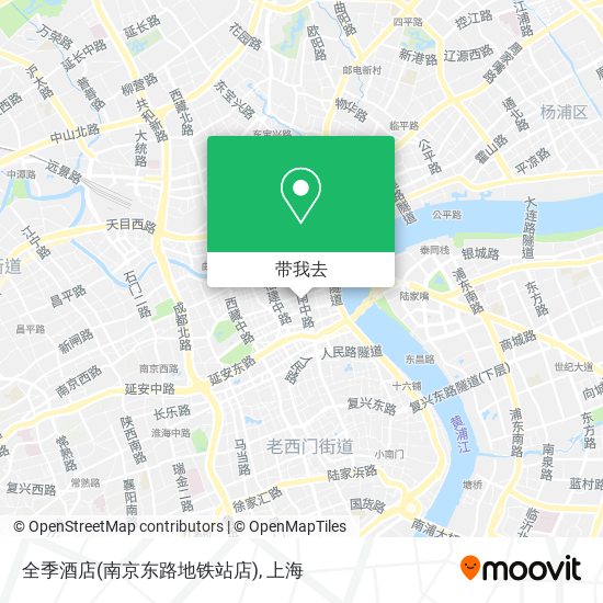 全季酒店(南京东路地铁站店)地图