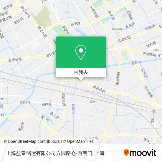 上海益泰储运有限公司方园路仓-西南门地图