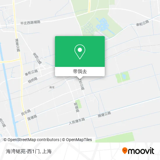 海湾铭苑-西1门地图