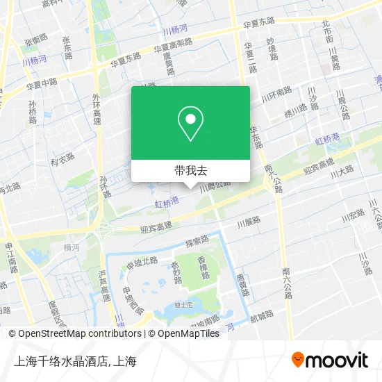 上海千络水晶酒店地图
