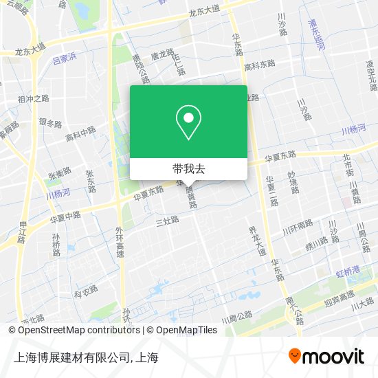 上海博展建材有限公司地图