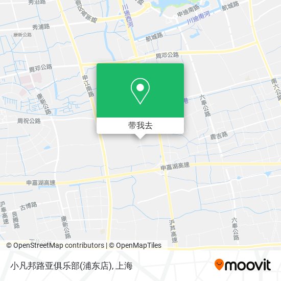 小凡邦路亚俱乐部(浦东店)地图