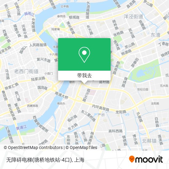 无障碍电梯(塘桥地铁站-4口)地图