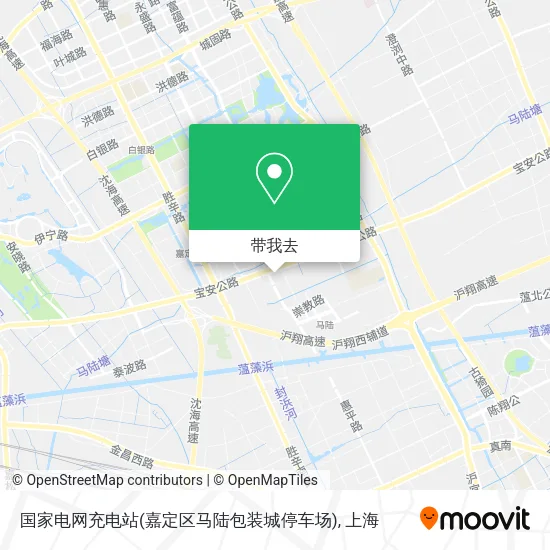 国家电网充电站(嘉定区马陆包装城停车场)地图