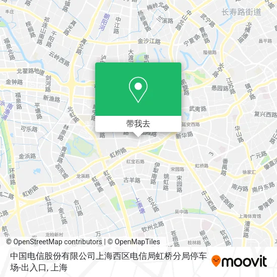中国电信股份有限公司上海西区电信局虹桥分局停车场-出入口地图
