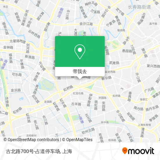 古北路700号-占道停车场地图