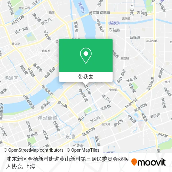 浦东新区金杨新村街道黄山新村第三居民委员会残疾人协会地图