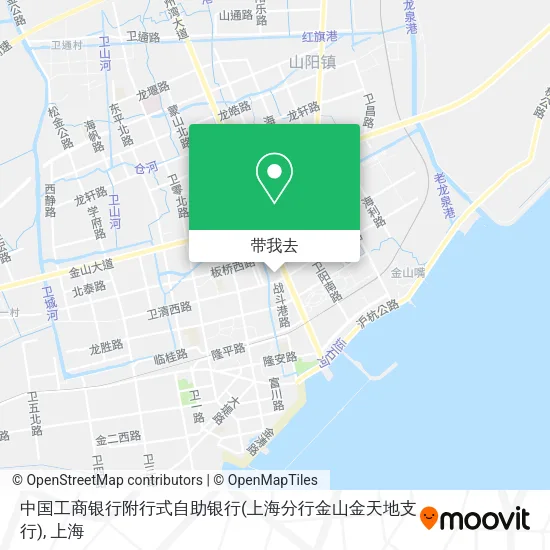 中国工商银行附行式自助银行(上海分行金山金天地支行)地图