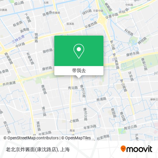 老北京炸酱面(康沈路店)地图