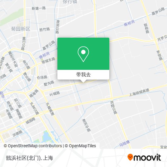 戩浜社区(北门)地图