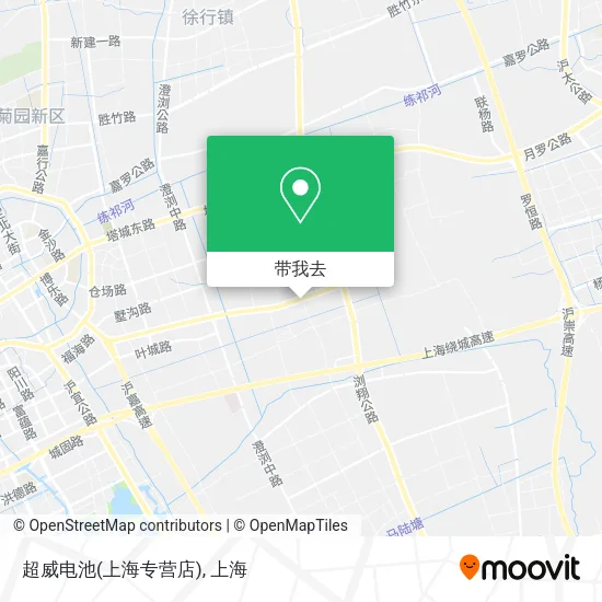 超威电池(上海专营店)地图