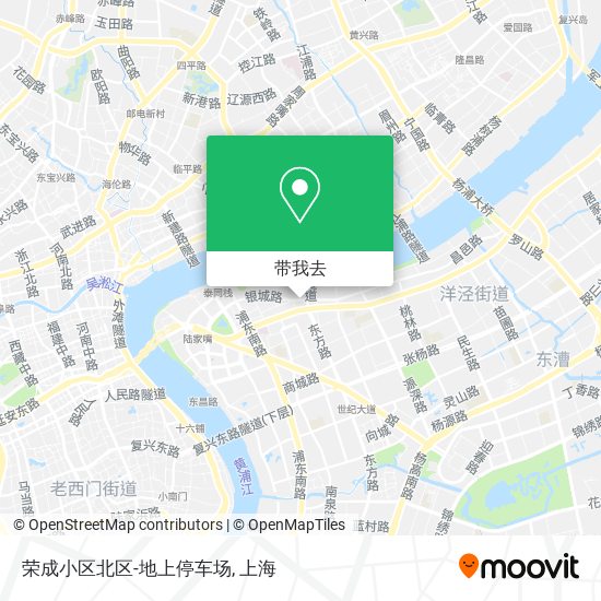 荣成小区北区-地上停车场地图