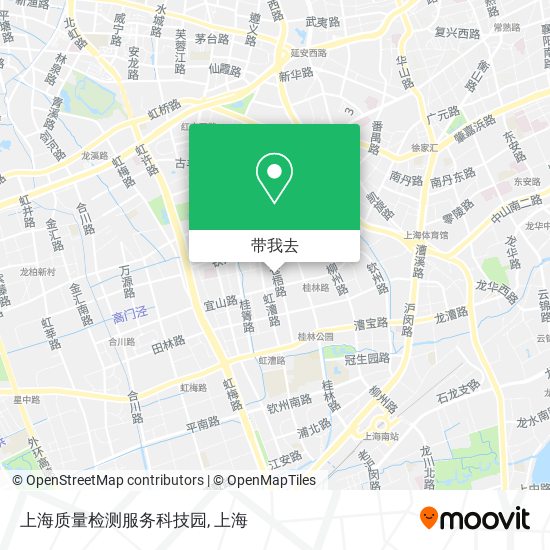 上海质量检测服务科技园地图