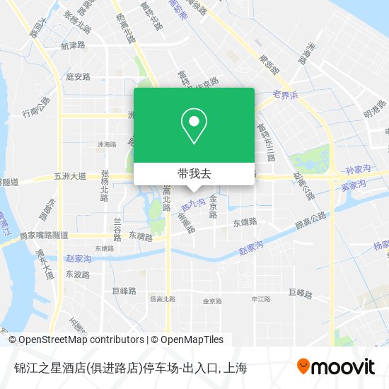 锦江之星酒店(俱进路店)停车场-出入口地图
