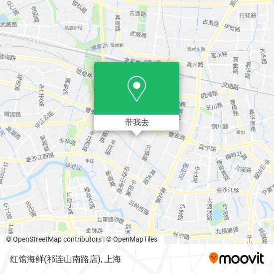 红馆海鲜(祁连山南路店)地图