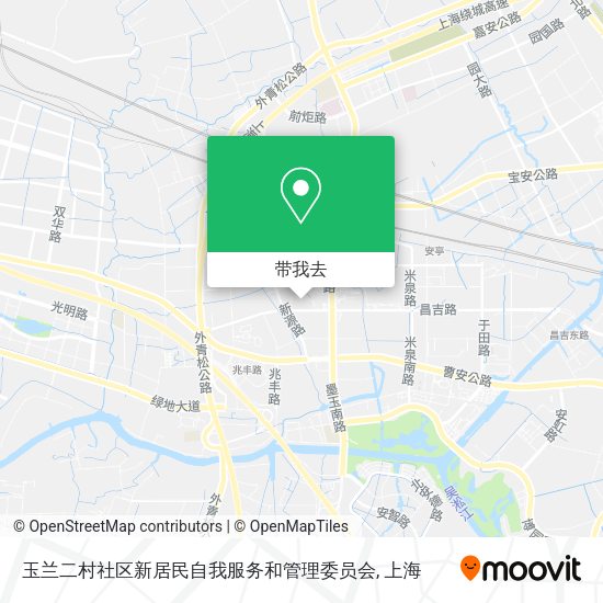 玉兰二村社区新居民自我服务和管理委员会地图
