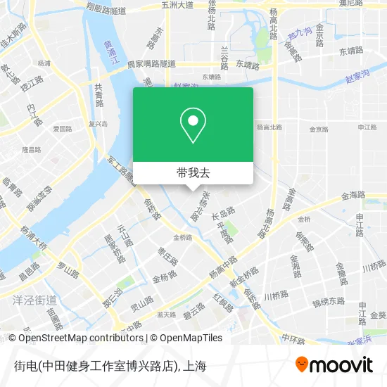 街电(中田健身工作室博兴路店)地图