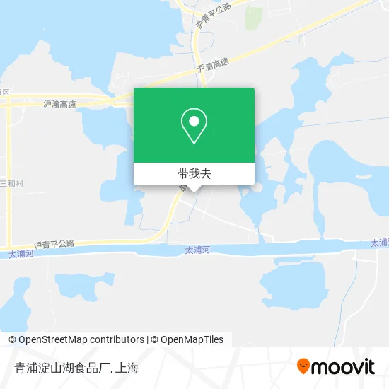 青浦淀山湖食品厂地图