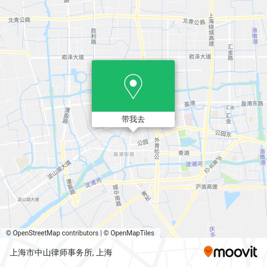 上海市中山律师事务所地图