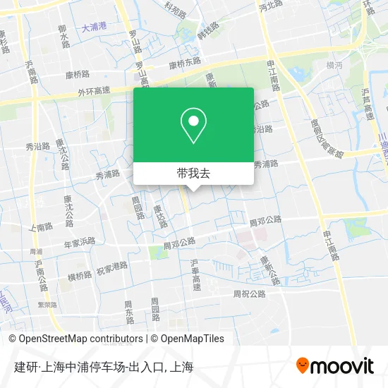 建研·上海中浦停车场-出入口地图