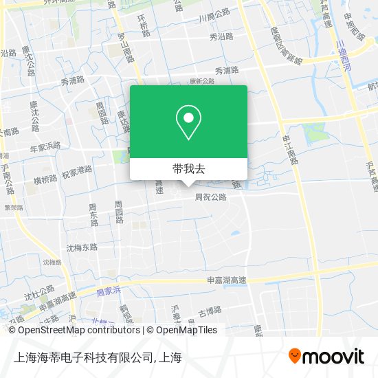 上海海蒂电子科技有限公司地图