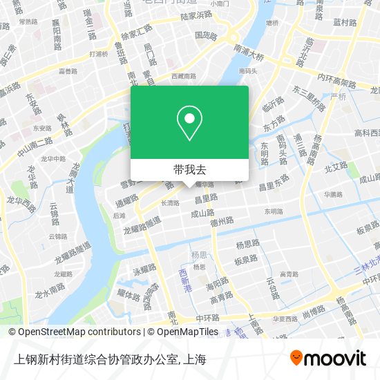 上钢新村街道综合协管政办公室地图