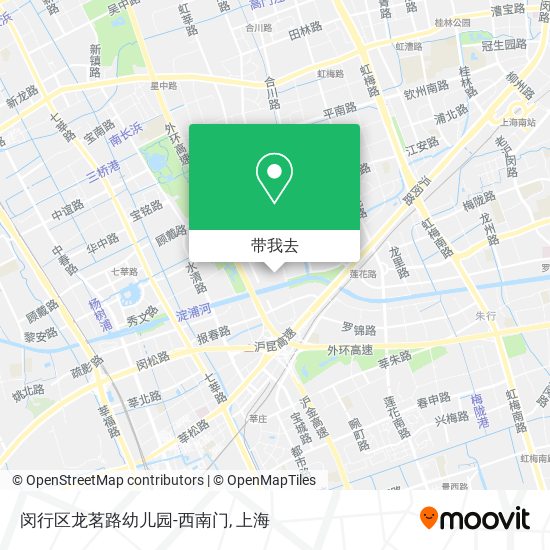 闵行区龙茗路幼儿园-西南门地图