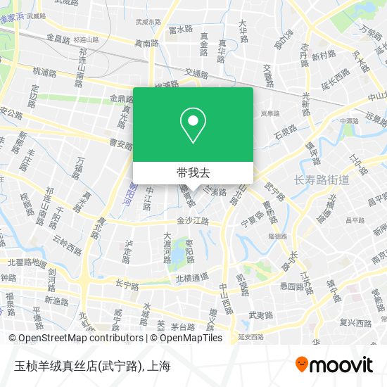 玉桢羊绒真丝店(武宁路)地图