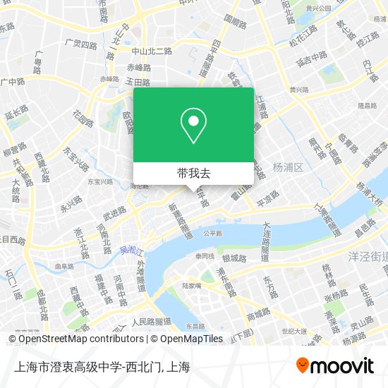 上海市澄衷高级中学-西北门地图