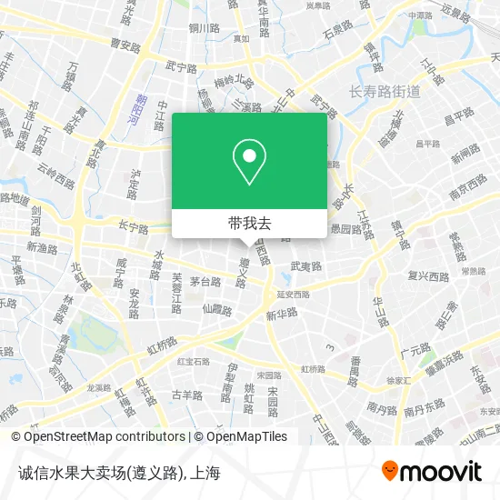 诚信水果大卖场(遵义路)地图