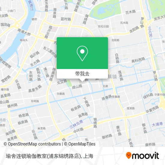 瑜舍连锁瑜伽教室(浦东锦绣路店)地图