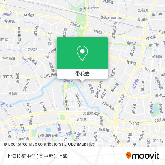 上海长征中学(高中部)地图