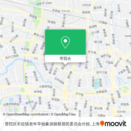 普陀区长征镇老年学校象源丽都居民委员会分校地图