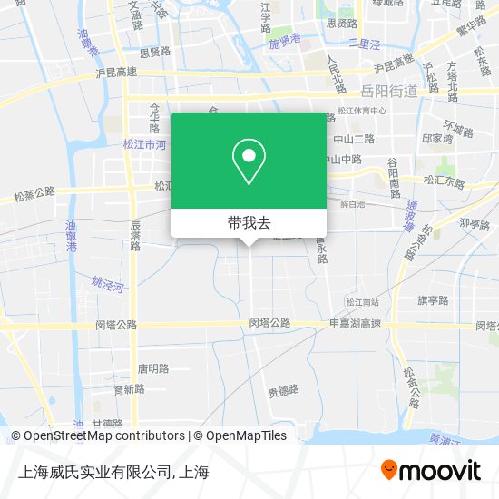 上海威氏实业有限公司地图