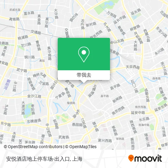 安悦酒店地上停车场-出入口地图