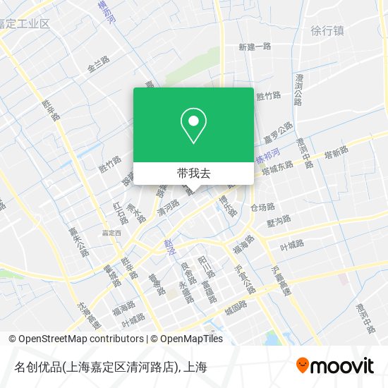 名创优品(上海嘉定区清河路店)地图