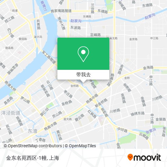 金东名苑西区-1幢地图