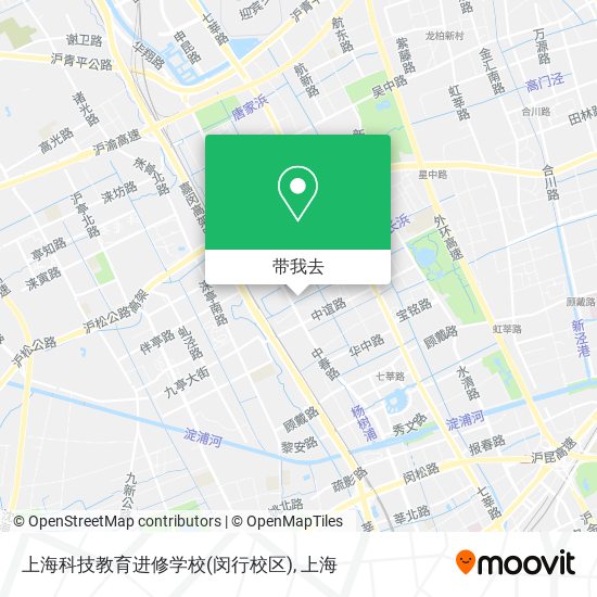 上海科技教育进修学校(闵行校区)地图