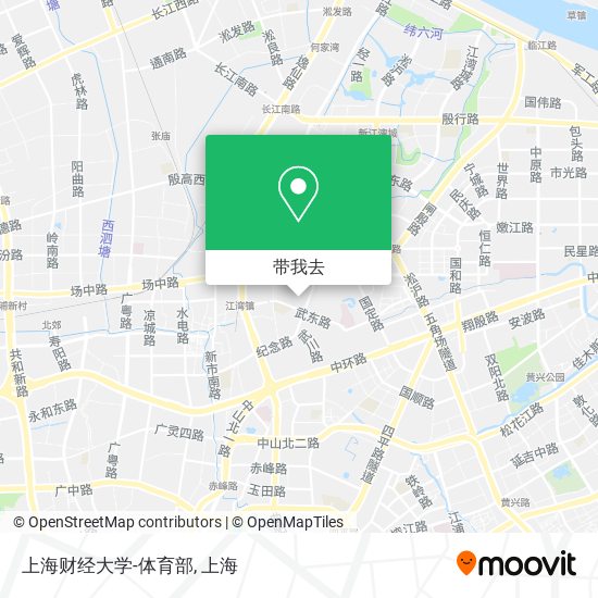 上海财经大学-体育部地图