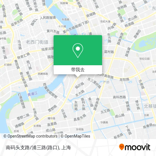 南码头支路/浦三路(路口)地图