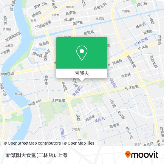 新繁阳大食堂(三林店)地图